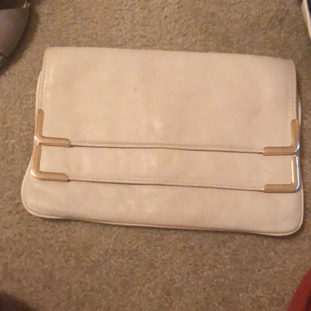 MK beige clutch